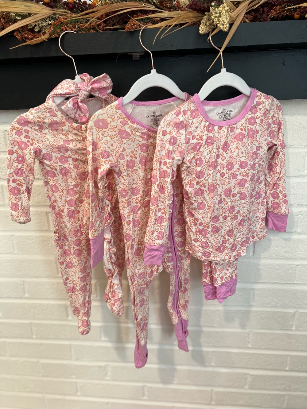 Caden Lane Palmer Pajama Set Trio with Bow